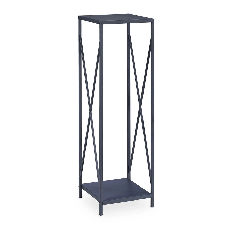 Relaxdays Kaminholzregal aus Stahl in Grau, H x B x T: 112 x 34 x 34 cm - Bild 2