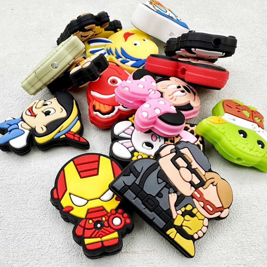 Disney Silikonperlen, Cartoon-Charakter, Superhelden, 10 Stück - Bild 2