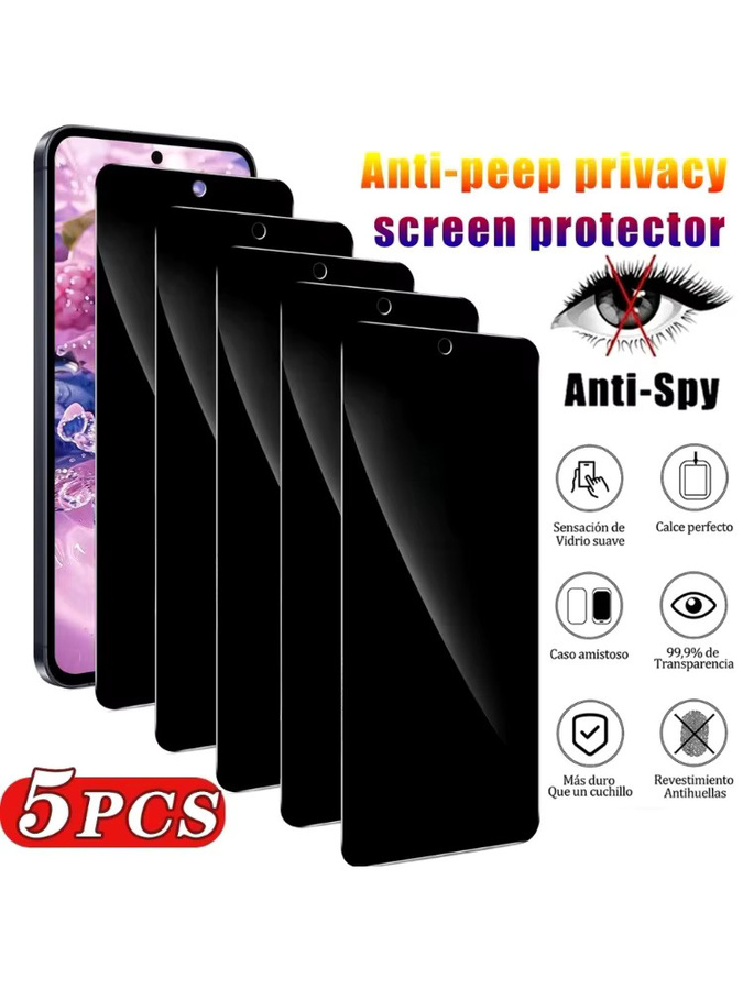 5 Stück Anti-Spionage Panzerglas Displayschutzfolie für Samsung Galaxy A57 A56 A37 A36 A35 A25 A07 A16 A17 A23 A26 A33 A53 - Bild 5