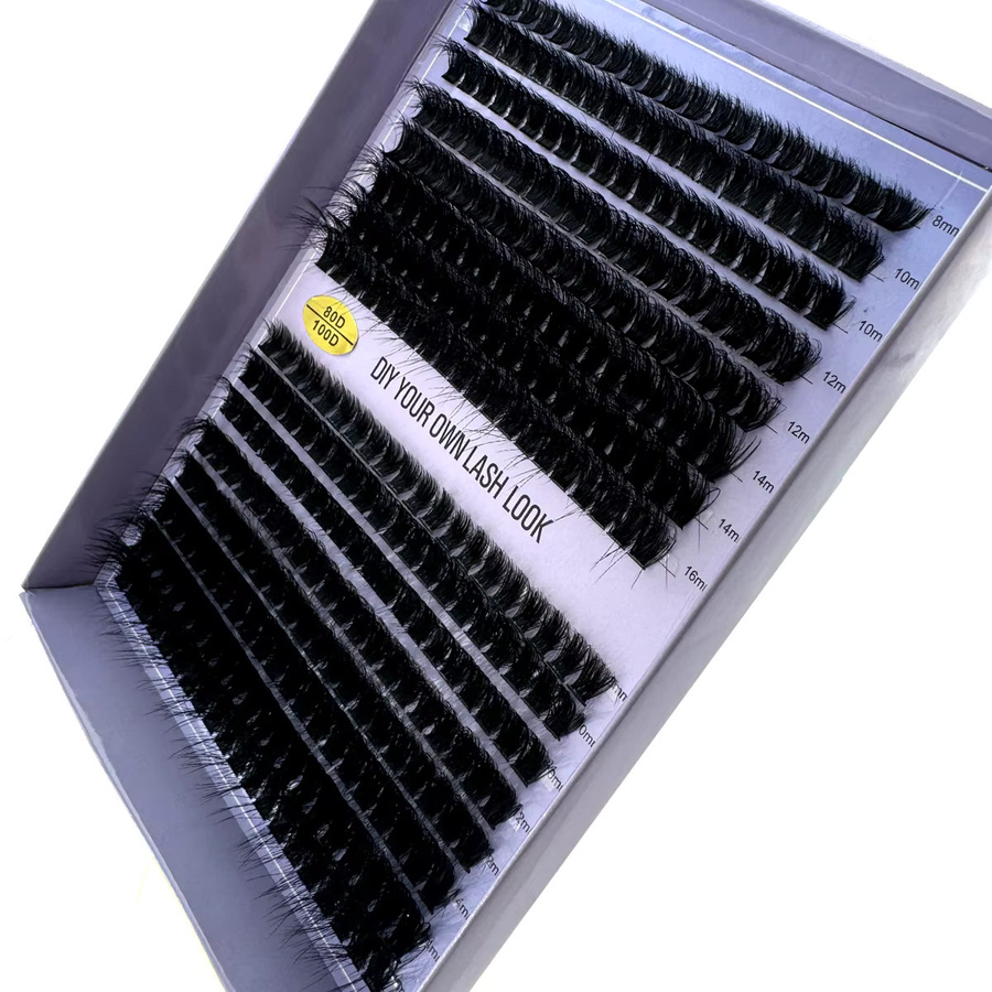 UMIRYAO Wimpernverlängerungen Cluster, 60D 80D 100D, 8-16mm, Unisex - Bild 3