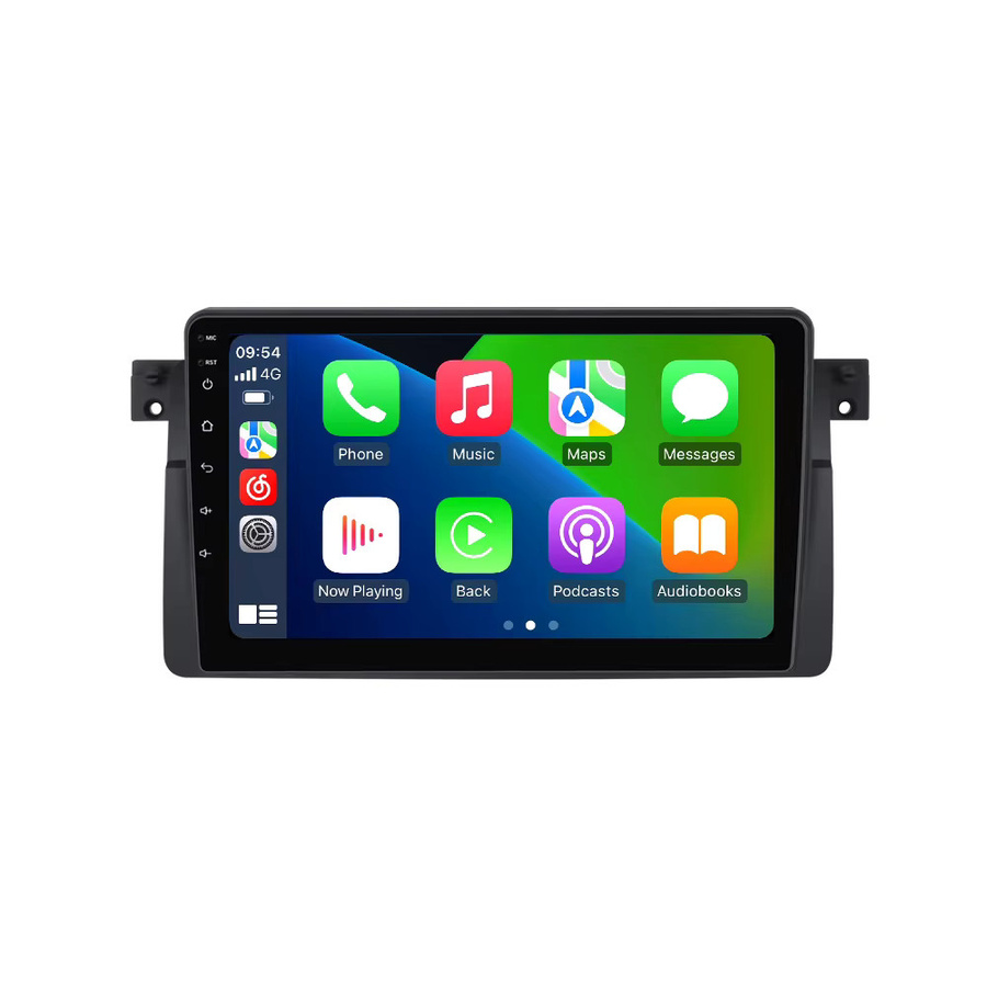 TomoStrong Android 14 Autoradio mit GPS und Wireless Carplay für BMW E46 M3 318/320/325/330/335 (1998-2006), 2GB RAM, 32GB Speicher, Schwarz - Bild 5