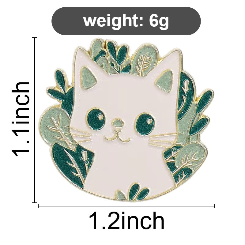 Miss Zoe Anstecknadel Blumen-Katzen-Emaille, Bunt, Kinder - Bild 2