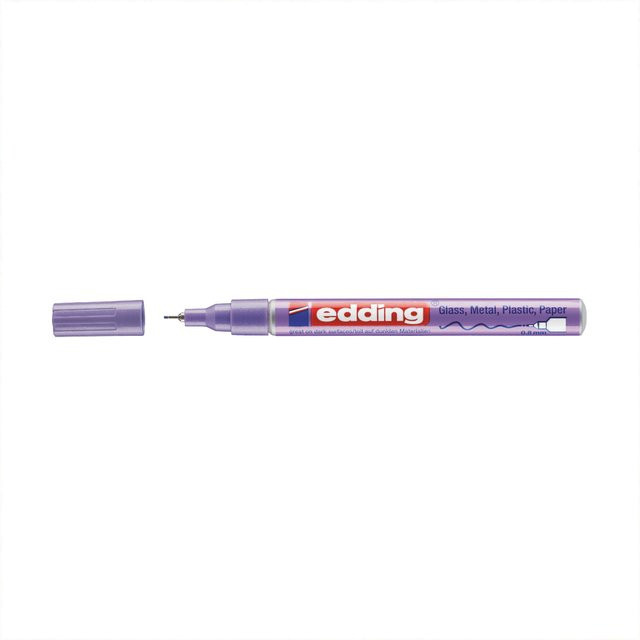edding 780 Glanzlackmarker Permanent Violett Metallic mit Bullet-Spitze - Bild 1