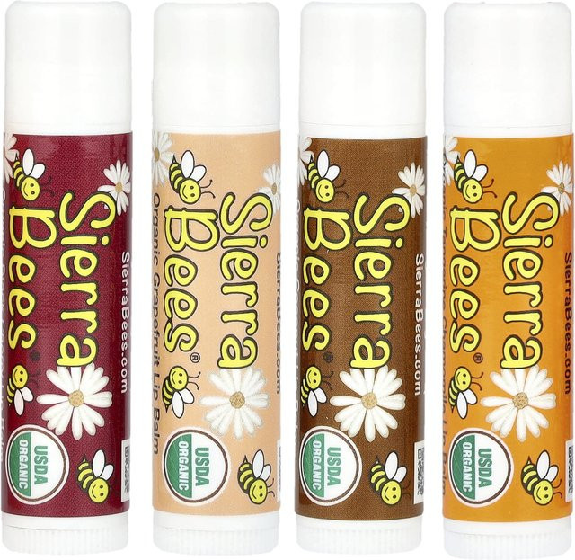 Sierra Bees Bio-Lippenbalsam-Vielfaltspackung, 4 Sorten, 4,25 g - Bild 1