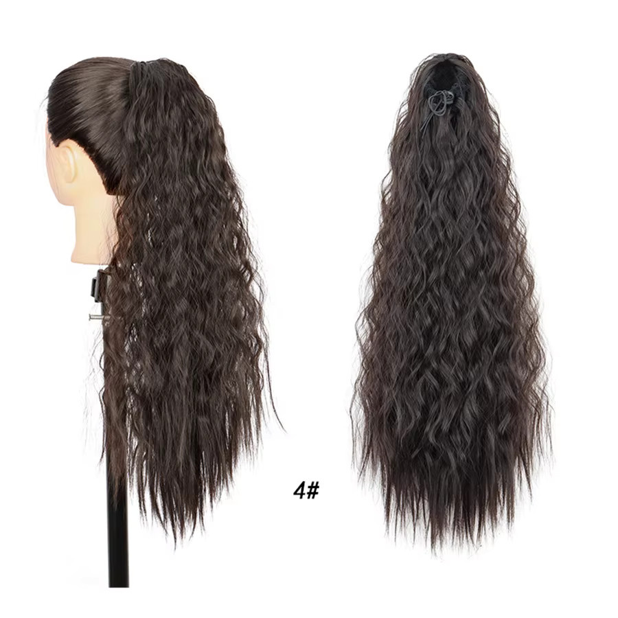 WENYAN Haarteil Pferdeschwanz, Synthetisch, Schwarz, 22 Zoll, Damen - Bild 5