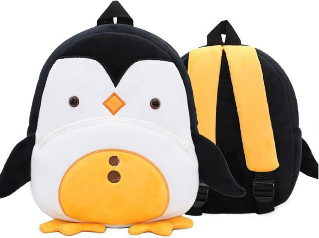 Kidsly Pinguin Plüsch Rucksack, Tier, für Jungen und Mädchen - Bild 1