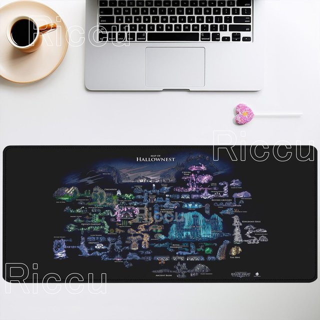 Hollow Knight Silksong XXL Gaming Mauspad Rutschfeste Schreibtischunterlage Multicolour B/H/T: 80 x 30 x 0,2 cm - Bild 1