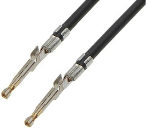 Molex Crimpkontakt mit Litze 217470-1223 Bulk in Schwarz und Gold - Bild 1