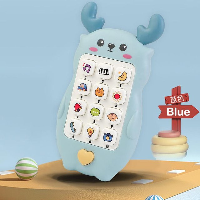 Binchi Outdoor Product Baby Telefon Spielzeug, mit Musik und Sound, mit Beißring, ab 3 Jahre - Bild 1
