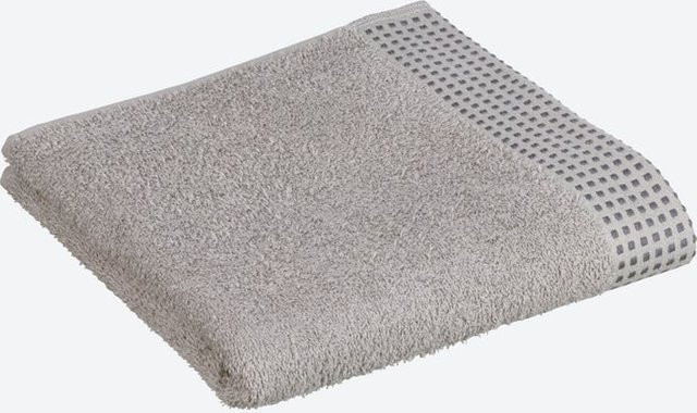 NKD Frottee-Handtuch MODERN aus 100% Baumwolle, Grau, Breite: 50 cm, Länge: 100 cm - Bild 1