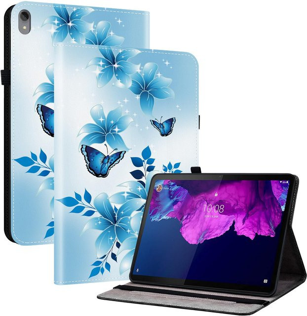 Lederhülle für Lenovo IdeaPad Tablet P12 Pro, P11 Pro Gen 2, P11, Tab P12, Farbe: Blau - Bild 1