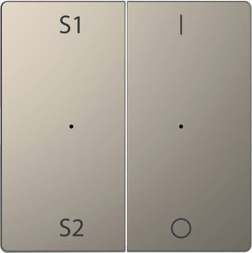 Merten Abdeckung für Wechselschalter System Design in Nickel Silber MEG5228-6050 - Bild 1