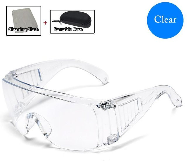 ELESESAFE Schlagfeste Schutzbrille mit transparenten PC-Linsen für Labor und Wasserfestivals, Spritzschutz für Kinder und Erwachsene - Bild 1