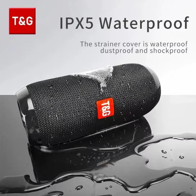 T&G TG117 Tragbarer Bluetooth-Lautsprecher in Schwarz mit Freisprechfunktion, FM, TF-Karte und USB-Anschluss - Bild 2