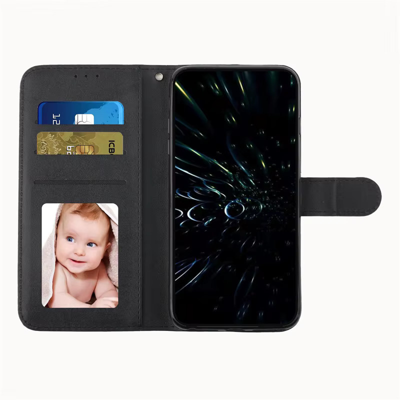 Coatuncle Flip Wallet Book Cover Leder Schutzhülle für Motorola MOTO Edge 60, Edge 50 Fusion, Pro 40 Neo Ultra in Schwarz - Bild 3