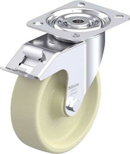 Blickle Lenkrolle LI-POH 125G-FI in Blau und Weiß, Rad-Durchmesser: 125 mm, Tragfähigkeit: 150 kg - Bild 1