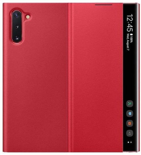 Smart View Flip Cover Schutzhülle für Samsung Galaxy Note 10+ Note 10 Plus in Rot - Bild 1