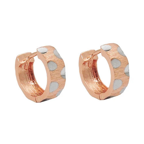 Colfem Creolen bicolor, 375 Rotgold, Unisex - Bild 1