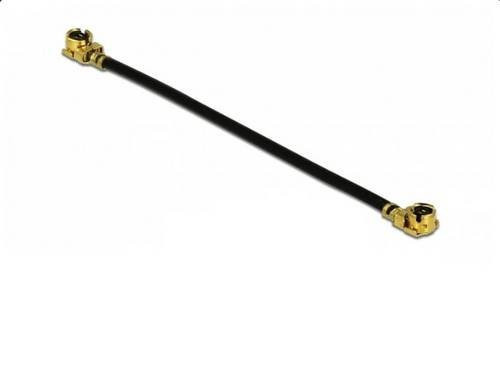 Delock WLAN-Antennen Anschlusskabel mit 1x IPEX-Stecker auf 1x IPEX-Stecker in Schwarz, Länge: 0,045 m - Bild 1