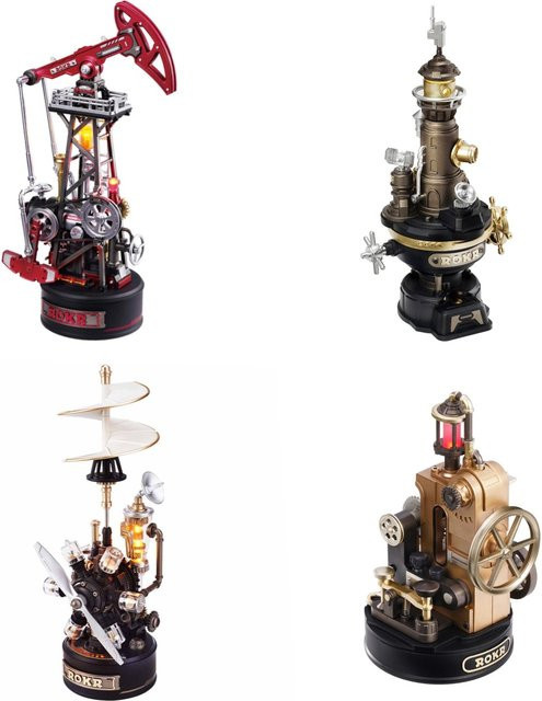 ROBOTIME ROKR Industrial City Series, 3D-Puzzle, Holz, mechanisches Steampunk-Modell - Bild 1