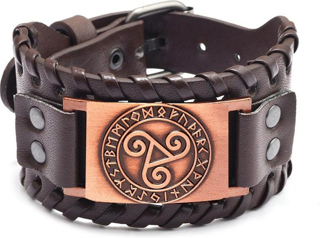 WANYING Armband, Leder, braun, Herren - Bild 1