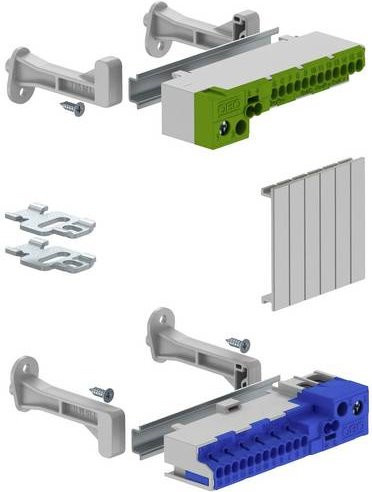 OBO Bettermann Klemmleistenset 2008914 mit Steckklemmen in Multicolor - Bild 1