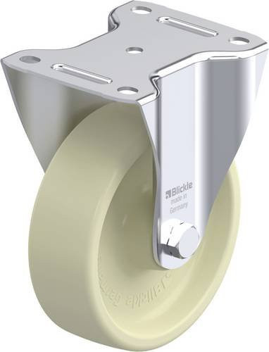 Blickle B-POH 150G Stahlblech-Bockrolle in Blau/Mehrfarbig mit 150 mm Rad-Durchmesser und 400 kg Tragfähigkeit - Bild 1