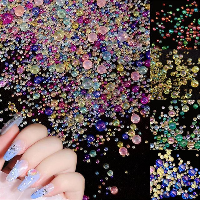 NAILFYOU Nageldekoration Glasperlen und Harz Charms, Glänzend - Bild 1