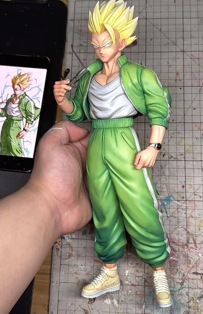 Bandai Dragon Ball Z Gohan Actionfigur aus Harz und PVC in Multicolor als Anime-Sammlerstück für deine Desktop-Dekoration - Bild 1