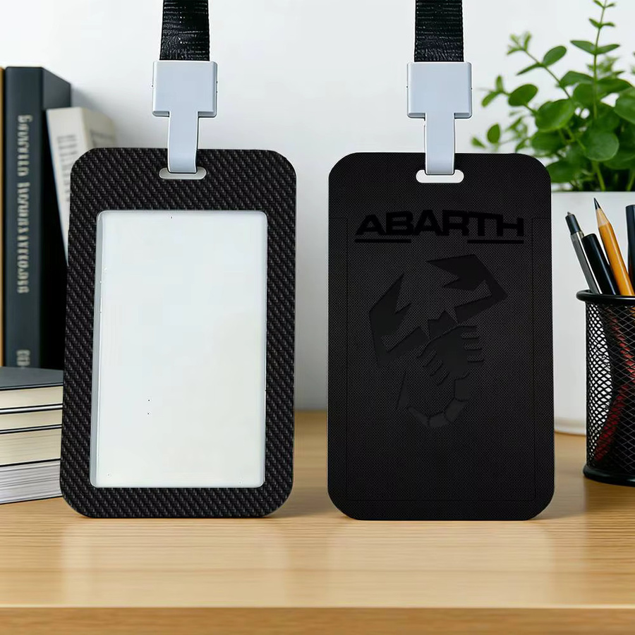 A-Abarth Halsband-Lanyard mit Kartenhalter, ID-Bus-Kartenhülle, Unisex - Bild 1