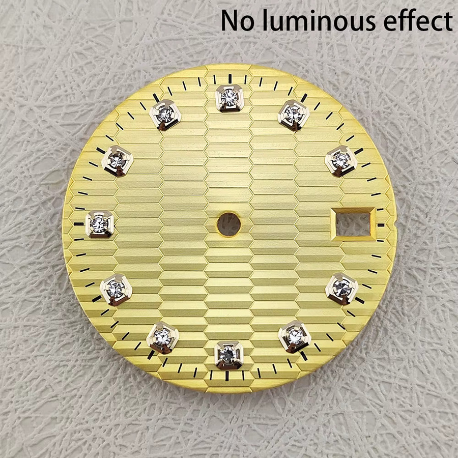OUMASHI Uhrenzifferblatt, Diamant, 28,5 mm, NH35/NH36-Uhrwerk - Bild 1