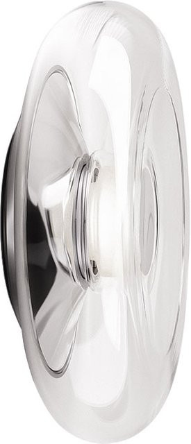 Serien Lighting Don Wall M LED-Wandleuchte in Silber mit transparentem Glasschirm, dimmbar, 3000K - Bild 1