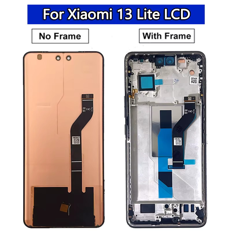 Xiaomi 13 Lite AMOLED Display Ersatz mit Touchscreen Digitizer Baugruppe in Schwarz - Bild 3