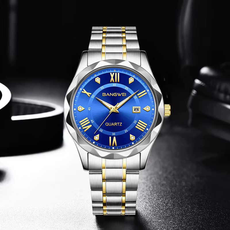 LIGE Armbanduhr Quarz, Edelstahl, Blau, Herren - Bild 2