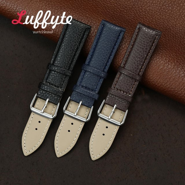 luffyte Uhrenarmband, Lychee Muster, PU Leder, Unisex - Bild 1