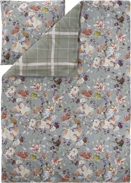 LIVARNO Bettwäsche aus Mikrofaser Satin mit Blumenmuster, Multicolor, B/H: 155 x 220 cm und 80 x 80 cm - Bild 1