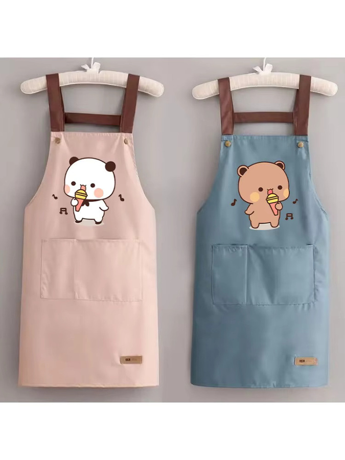 Bubu Dudu Küchenschürze von Potdemiel, wasserdicht und ölbeständig, Unisex Anime-Mode Schürze in Multicolour zum Kochen - Bild 1