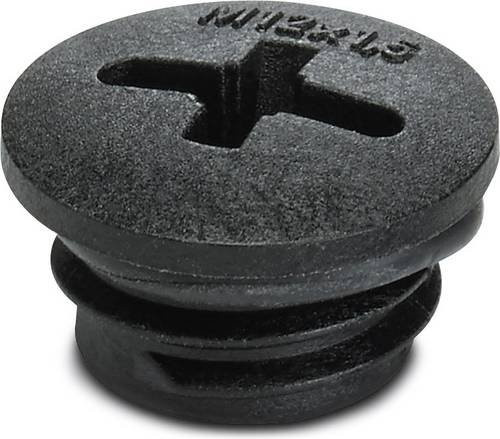 Phoenix Contact Verschlussschraube A-INSP-M12-68N-P-BK M12 aus Nylon in Schwarz, 10 Stück - Bild 1