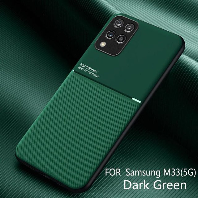 Magnetische Schutzhülle für Samsung Galaxy M33 5G mit weichem Rahmen in Schwarz, Blau, Grün oder Rot - Bild 1