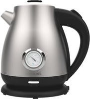 Cecotec Thermosense 620 Retro Steel Wasserkocher in Edelstahl und Schwarz - Bild 1