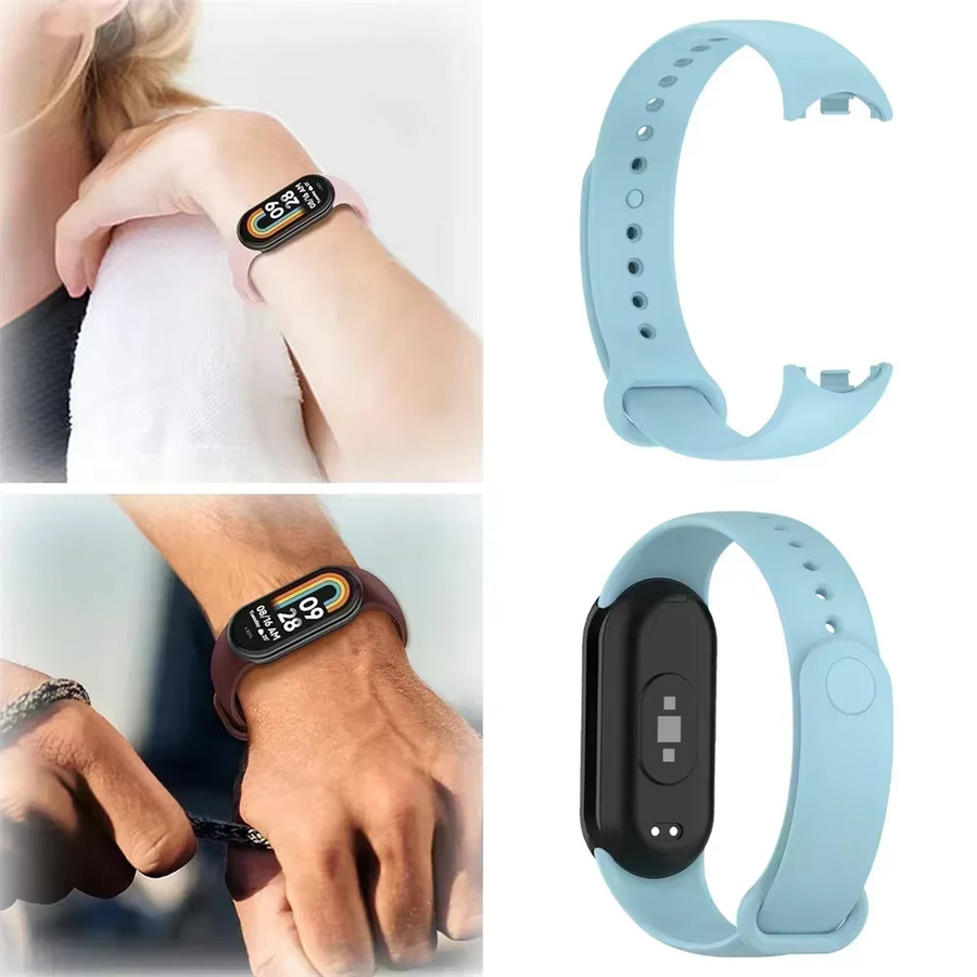 Xiaomi Mi Band 8 9 10 Armband, Silikon, Weiß, Unisex - Bild 4