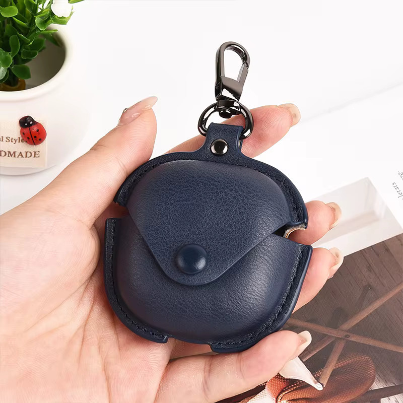 Luxuriöse Samsung Galaxy Buds Schutzhülle aus Leder mit Schlüsselanhänger für Buds 2 Pro, Buds Live und Buds FE - Bild 3