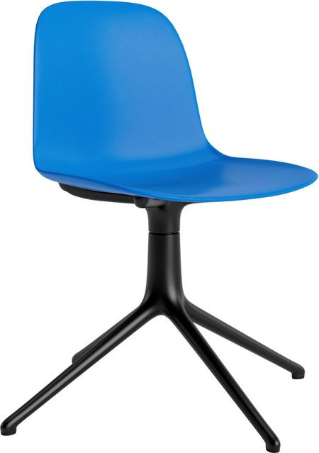 Normann Copenhagen Form Drehstuhl in Blau mit Aluminiumgestell - Bild 1