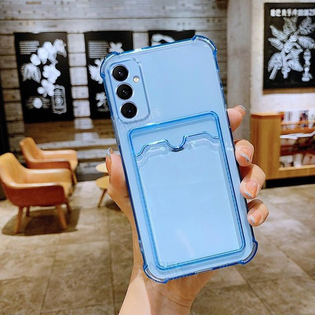 Transparente Silikonhülle mit Kartensteckplatz für Samsung Galaxy A16 A15 A25 A55 A35 5G A06 M54 M55 A14 A54 A13 5G - Bild 1