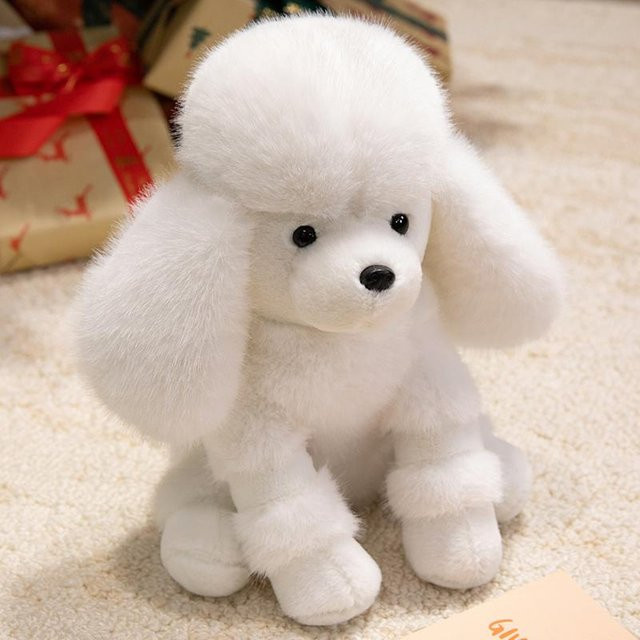 Kidsly Pudel Plüschpuppe Kissen, Plüsch / Textil, Weiß - Bild 1