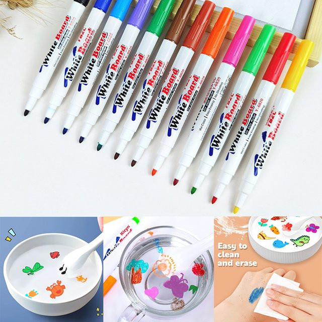 Haile 8–13-teiliges Set mit magischen Wassermalstiften und schwimmenden Tinten-Zeichnungsstiften in Bunt / Mehrfarbig - Bild 1