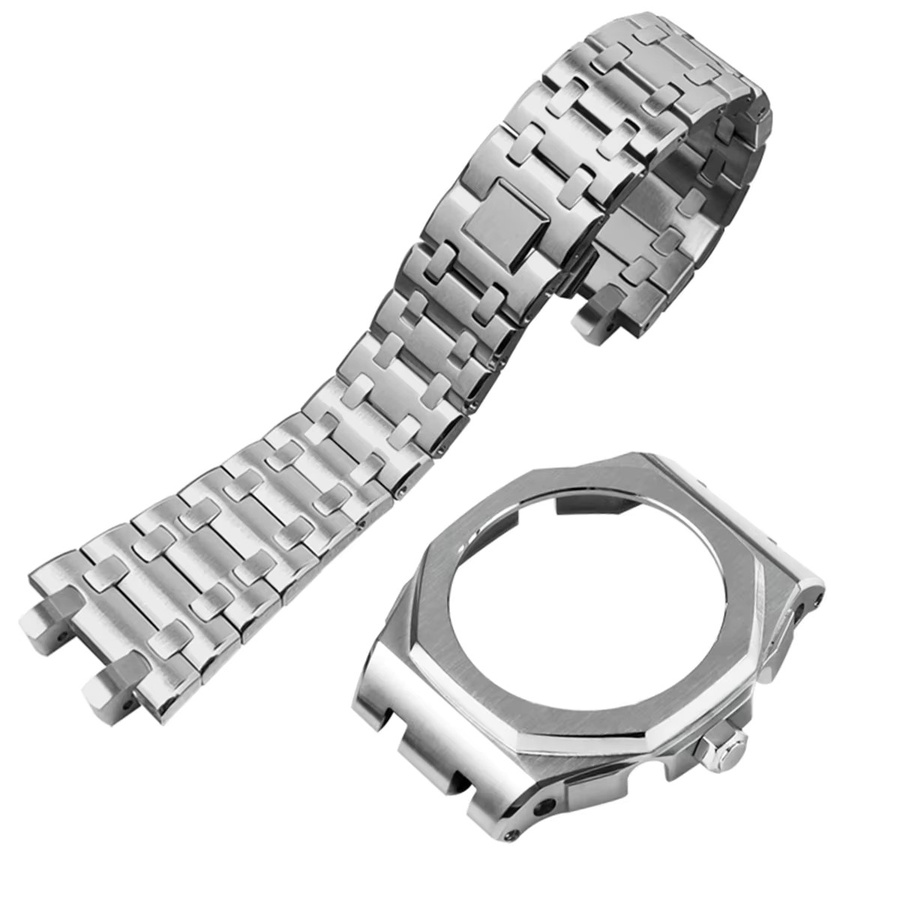 OAKCHARM Mod Kit für Casioak GA2100 GAB2100, Edelstahl, Silber - Bild 3
