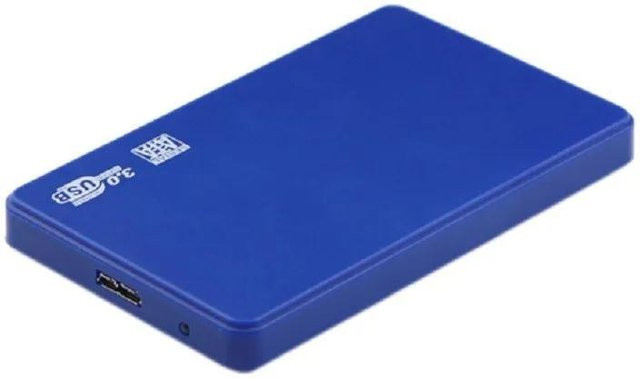 Kebidumei USB 3.0 HDD Gehäuse für 2,5 Zoll SATA SSD Festplatten, 5Gbps Übertragungsgeschwindigkeit, externes mobiles Gehäuse für Laptop, Blau - Bild 1