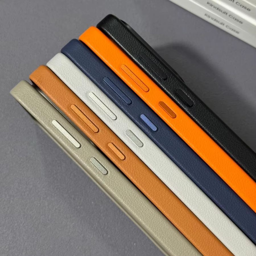 Samsung Galaxy S26 Ultra, S26 Plus und S26 Leder-Schutzhülle in Braun, weiche und ultradünne 360° Vollschutz-Handyhülle für Android - Bild 2