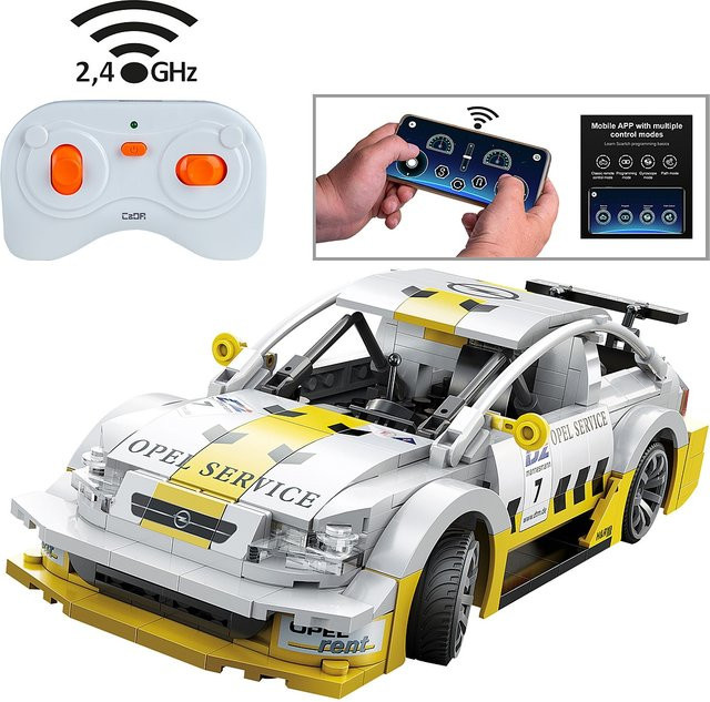 JAMARA Opel Astra V8 Coupe Klemmbaustein 1:20 weiß 2,4GHz Set - Bild 1